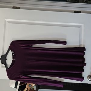 Purple long sleeve dress
